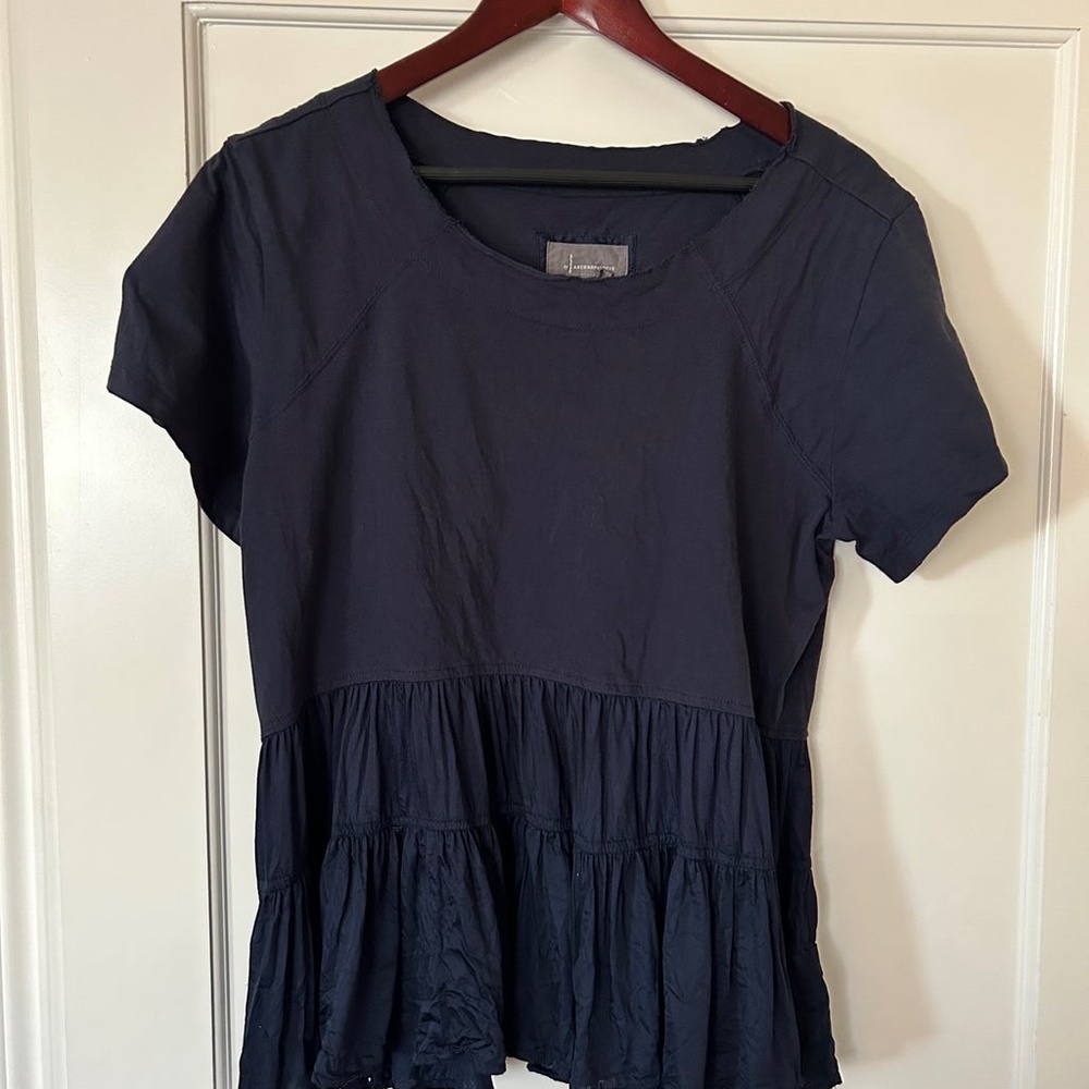 Anthropologie Iona Flounced Top View 2